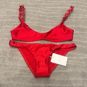 BNWT Zimmermann Everley Diamond Trim Bikini SIZE AU 1 US 4-6